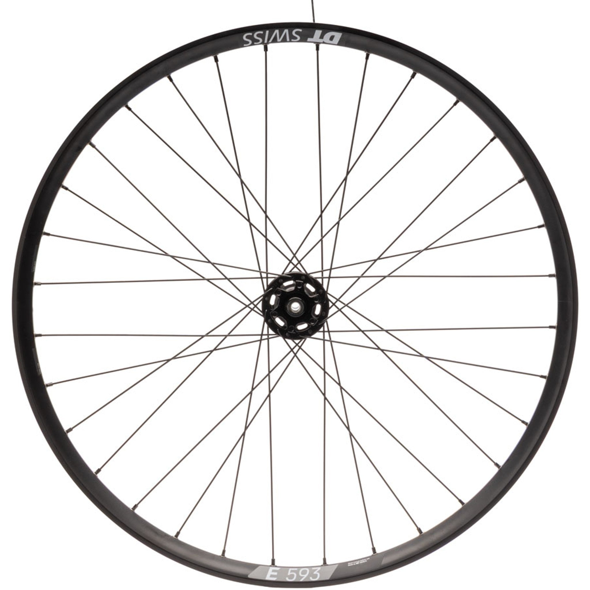 Quality Wheels Bear Pawls / DT Swiss E593 Rear Wheel - 26", 10 x 135mm Bolt-On, 6-Bolt, 13T Single-Speed, Black, 32H