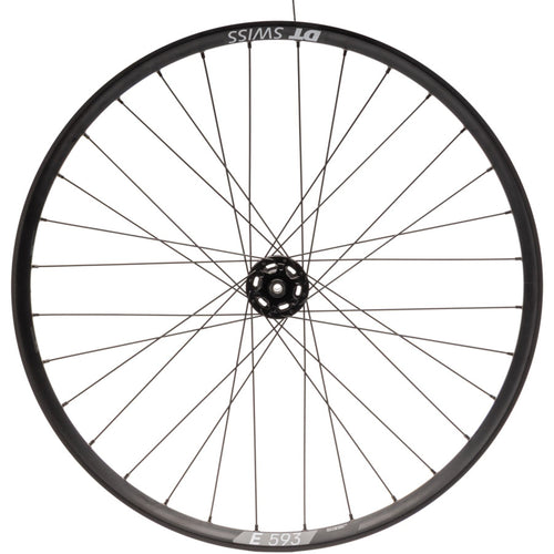 Quality Wheels Bear Pawls / DT Swiss E593 Rear Wheel - 26", 10 x 135mm Bolt-On, 6-Bolt, 13T Single-Speed, Black, 32H