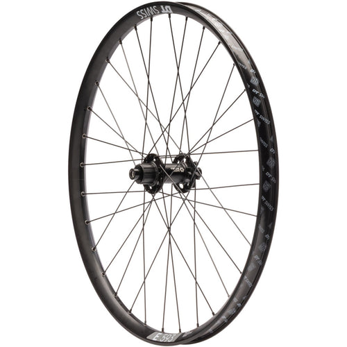 Quality Wheels Bear Pawls / DT Swiss E593 Rear Wheel - 26", 10 x 135mm Bolt-On, 6-Bolt, 13T Single-Speed, Black, 32H