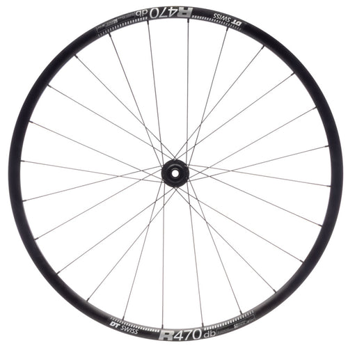 DT 350/DT R470db Front Wheel - 700, 12 x 100mm, Center-Lock, Black, 24H
