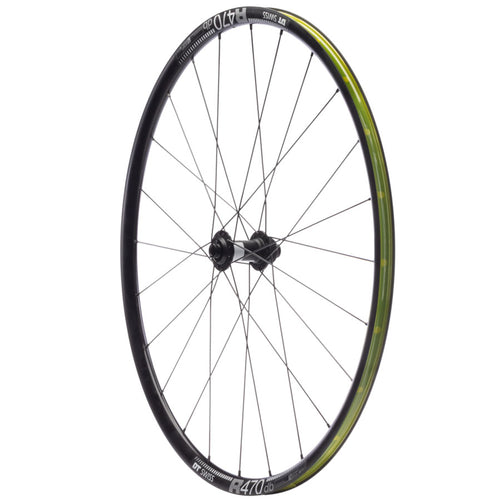 DT 350/DT R470db Front Wheel - 700, 12 x 100mm, Center-Lock, Black, 24H