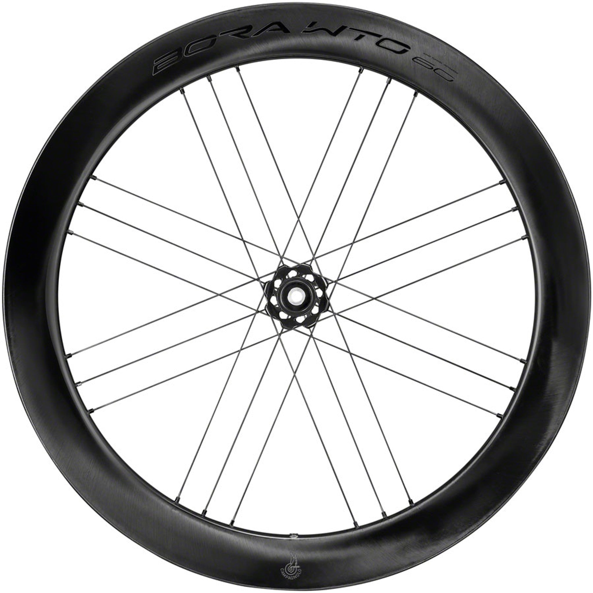 Campagnolo Bora WTO 60 C23 Front Wheel - 700c, QR x 100mm, Center-Lock, 2-Way Fit, Carbon