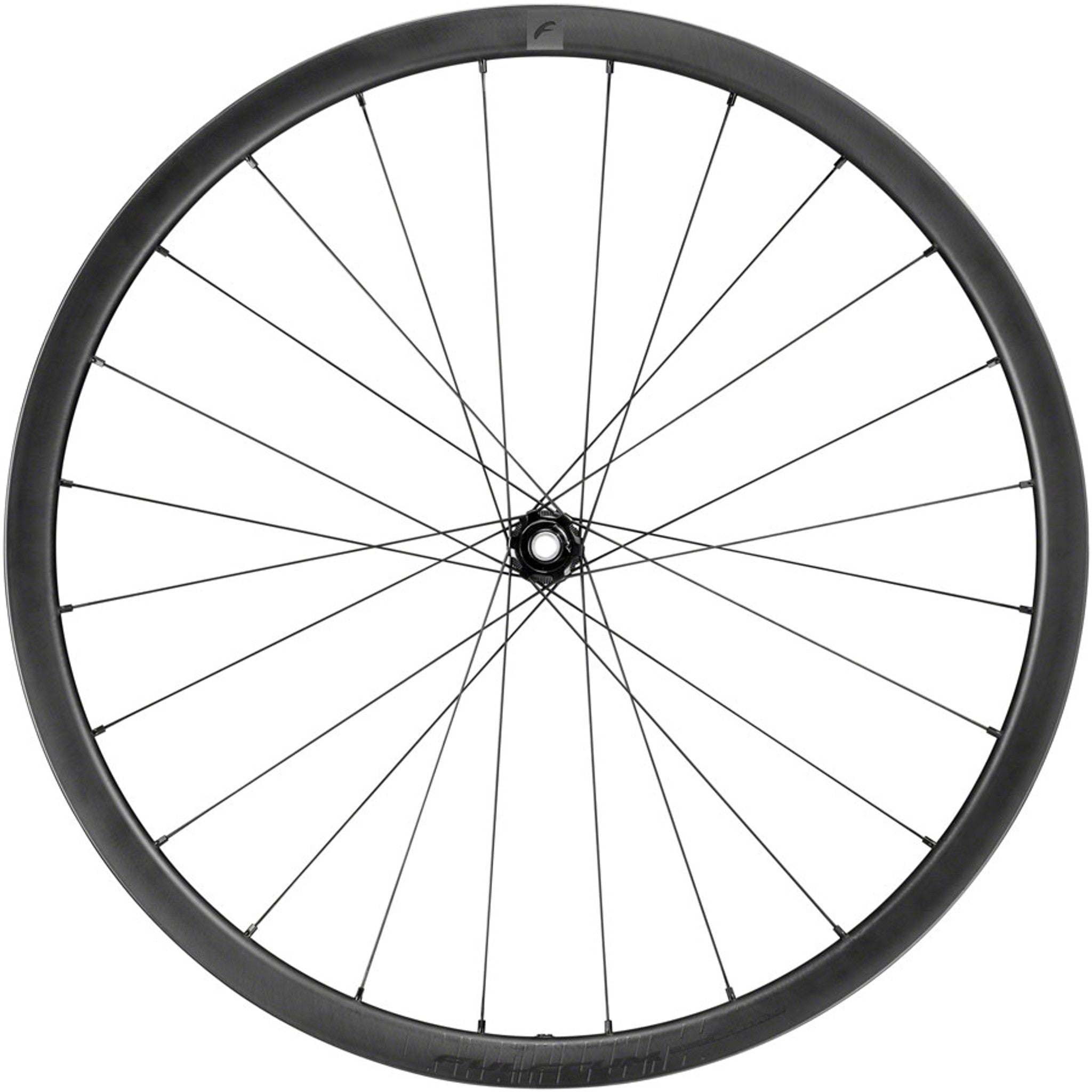 Rapid Red Carbon Front Wheel - 700c, 12 x 100mm, Center-Lock Disc, Black