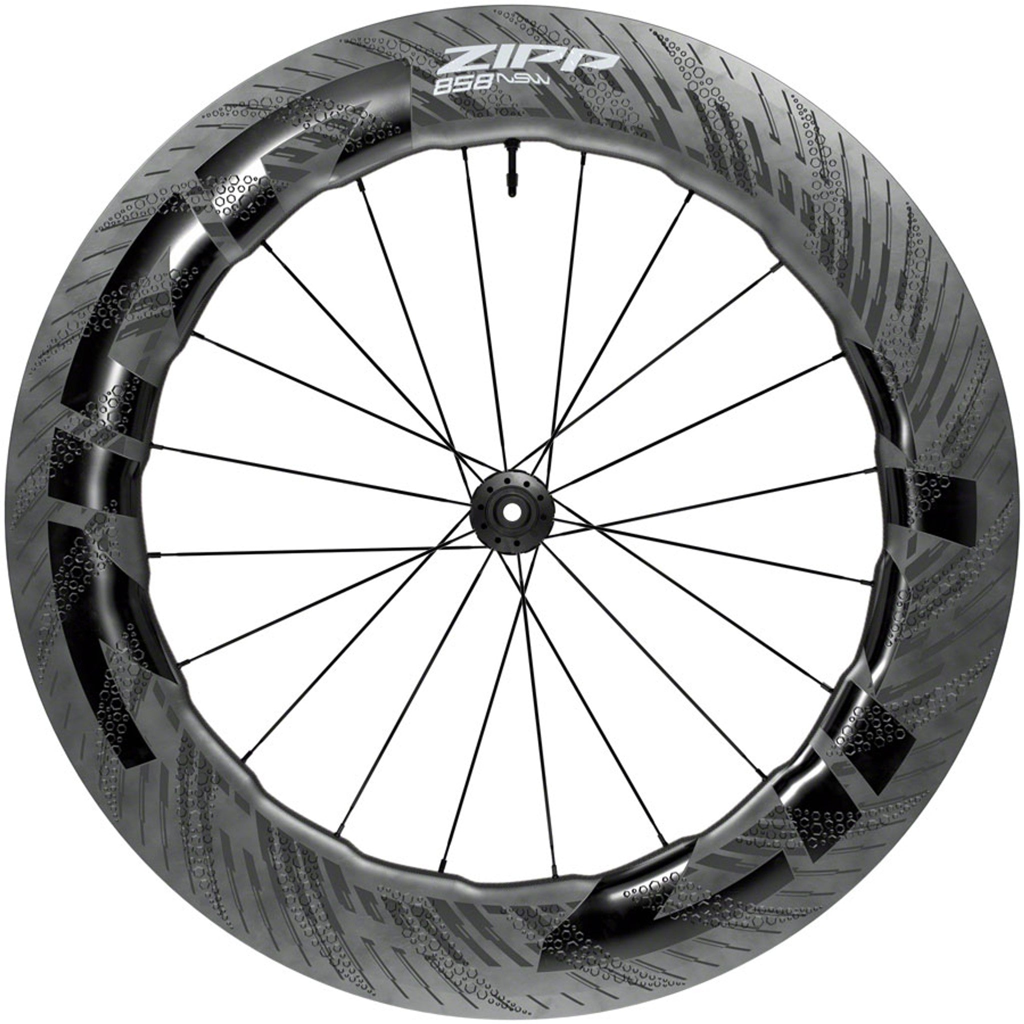 858 NSW Front Wheel - 700, 12 x 100mm, Center-Lock, Tubeless, Carbon, D1