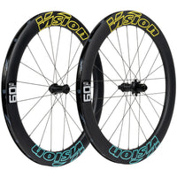 Vision Metron 60 SL Wheelset, Tubeless 700c, 21/24H Spoke Count, Disc Brake, Center Lock Rotor Mount, Ceramic Bearings – Cavendish Edition