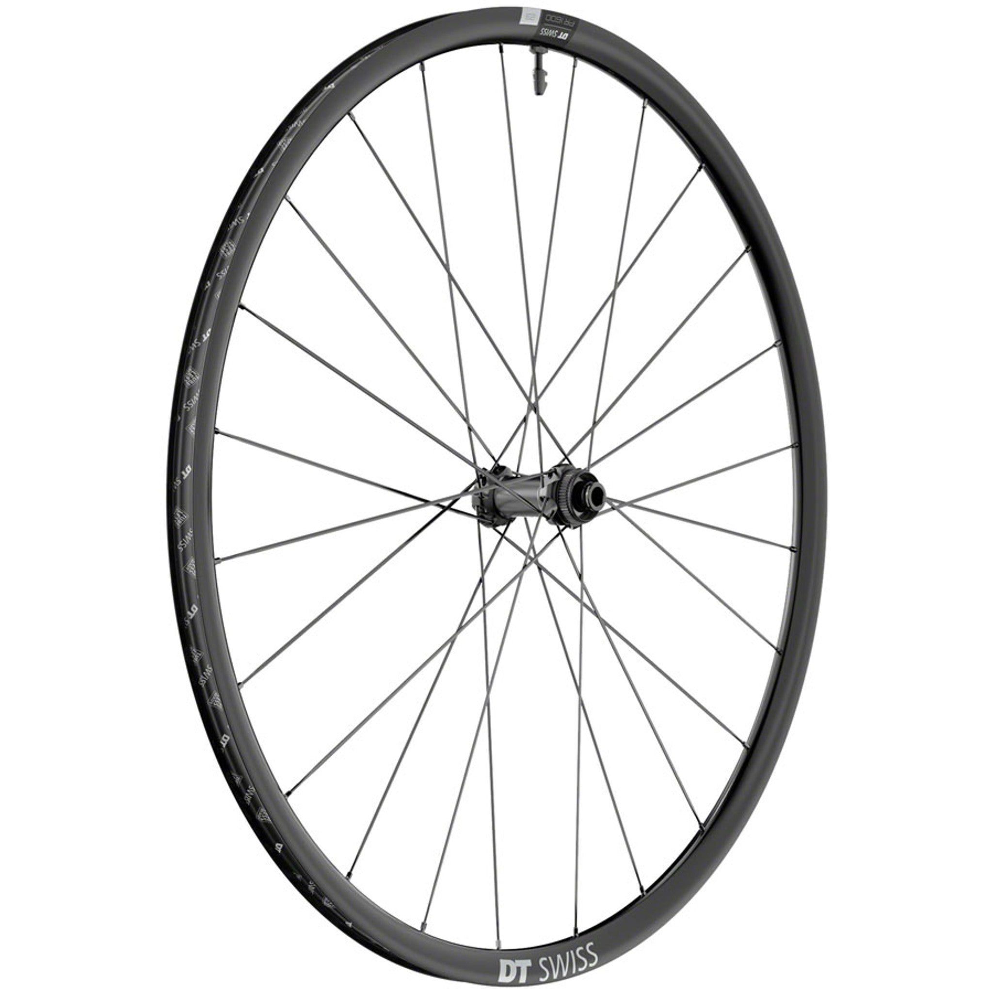 PR 1600 Spline 23 Front Wheel - 700, 12 x 100mm, Center-Lock, Black
