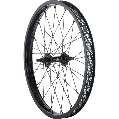 Salt Rookie Front Wheel - 20", 3/8" x 100mm, Rim Brake, Black, Clincher
