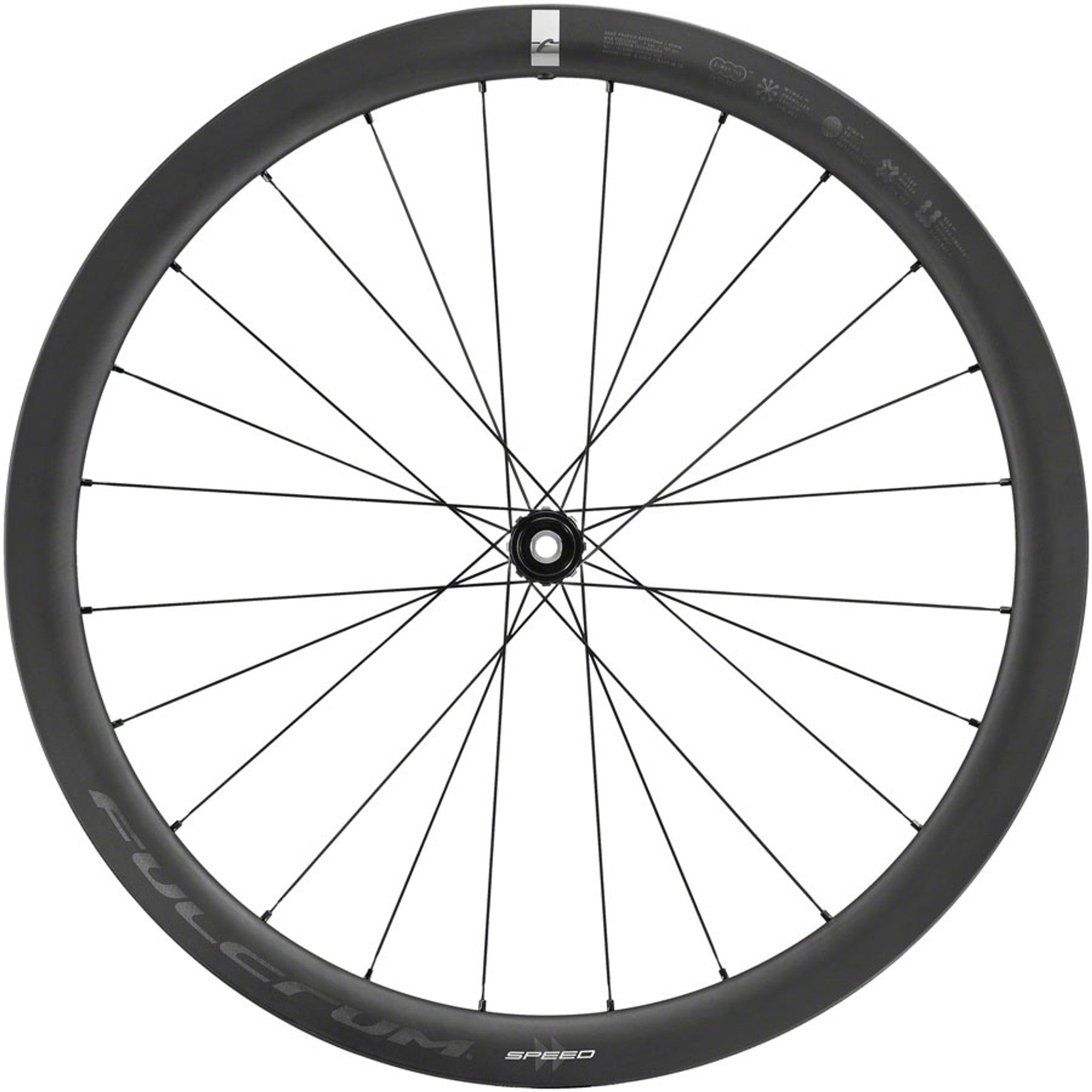 Fulcrum Speed 42 Front Wheel - 700, 12 x 100mm, CenterLock, Black